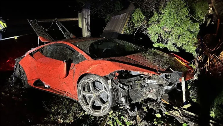 A 13-Year-Old on a Joyride Crashes a Lamborghini Huracan