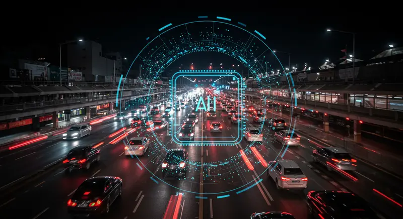 AI technology as it analyzes both traffic situations