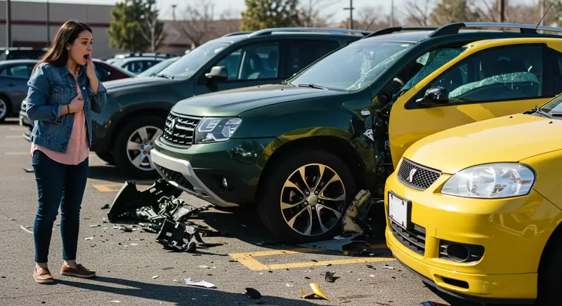 determining fault in parking lot accident