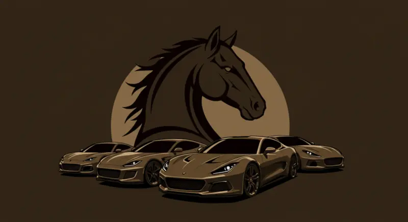 horse logo cars