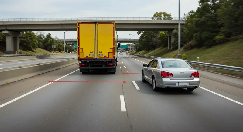 stay safe near large trucks