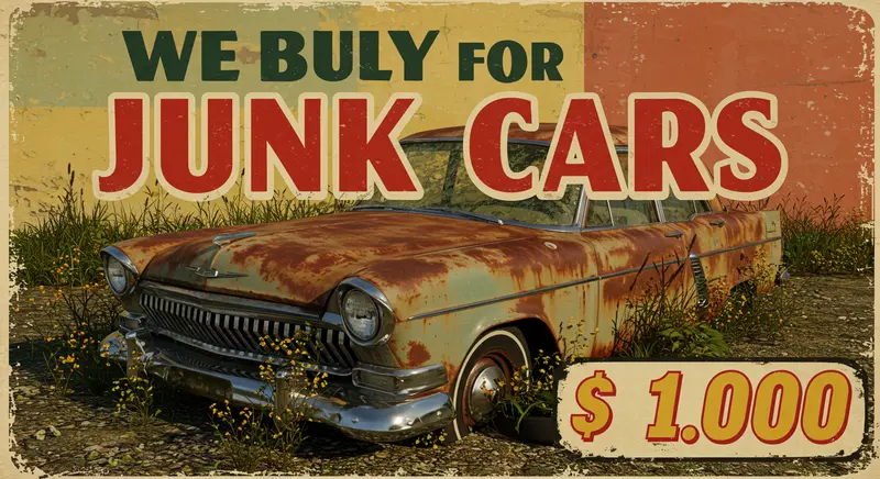 we buy junk cars for $1000