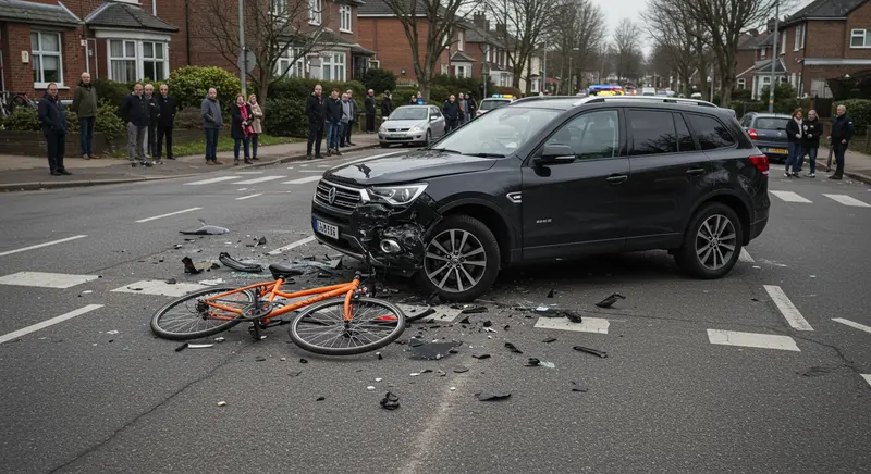 car and bicycle accident risks