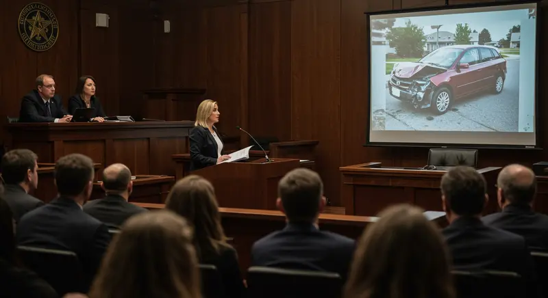 sued after a car crash