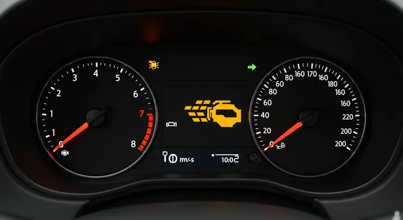 why is my check engine light flashing then stops