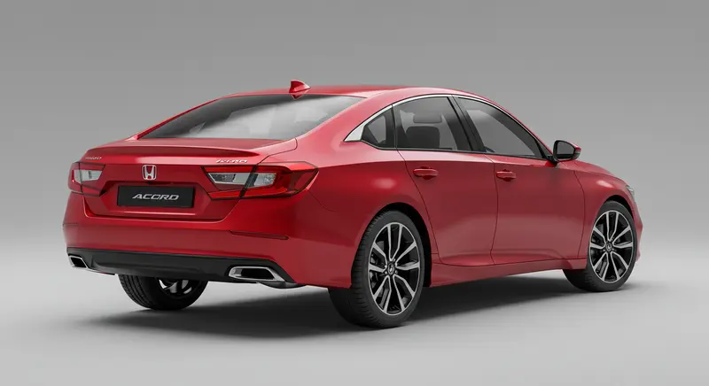 2026 Honda Accord Facelift Exterior red color