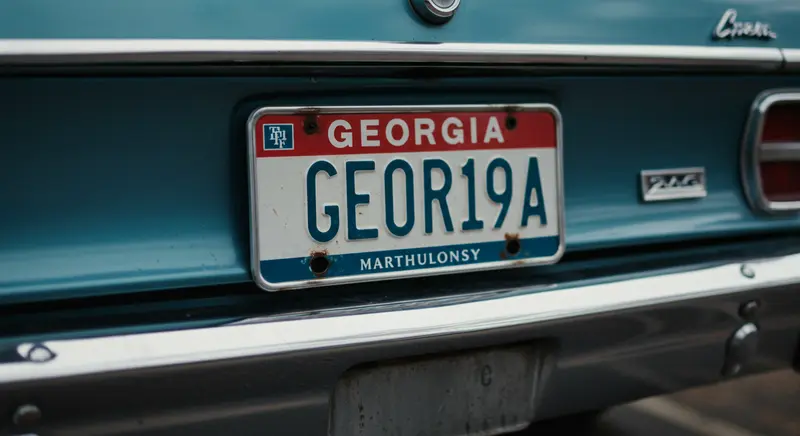 Georgia License Plate Options