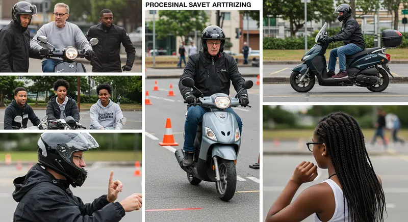 the safety of a motor scooter