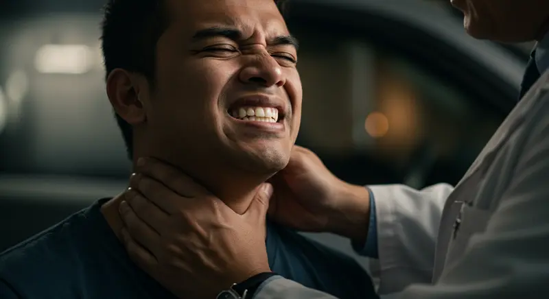 Injured in a car crash with whiplash