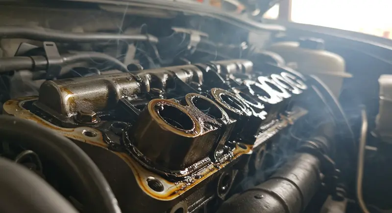 burning smell from car but not overheating