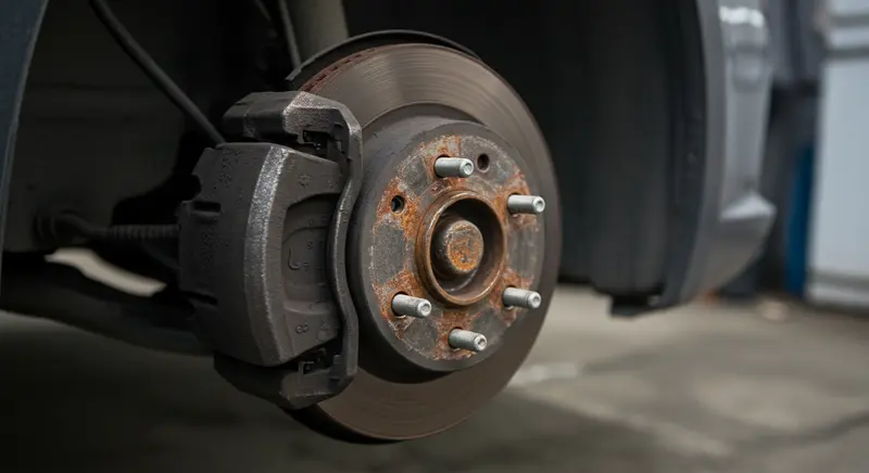 Worn Parking Brake