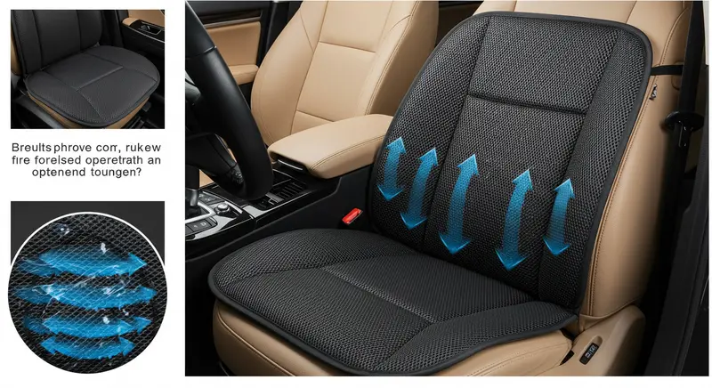 breathable car seat cushion