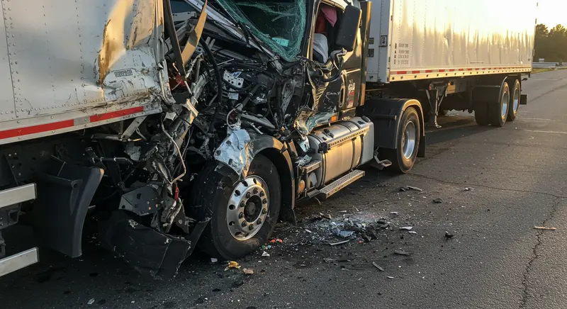 sideswipe semi wrecks