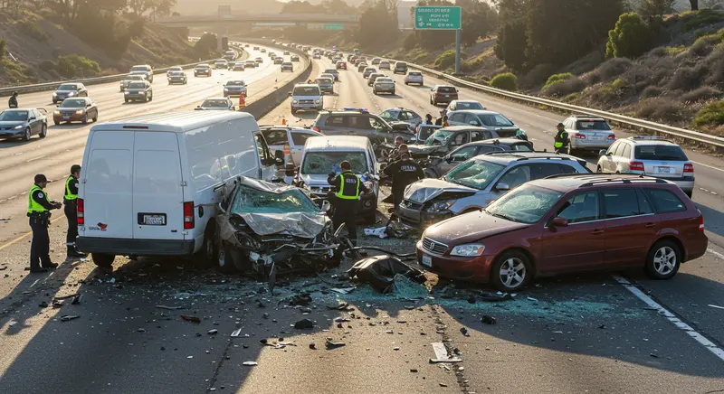 California Multi-Vehicle Accident Case