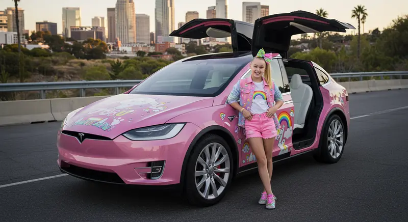 JoJo Siwa Tesla Model X