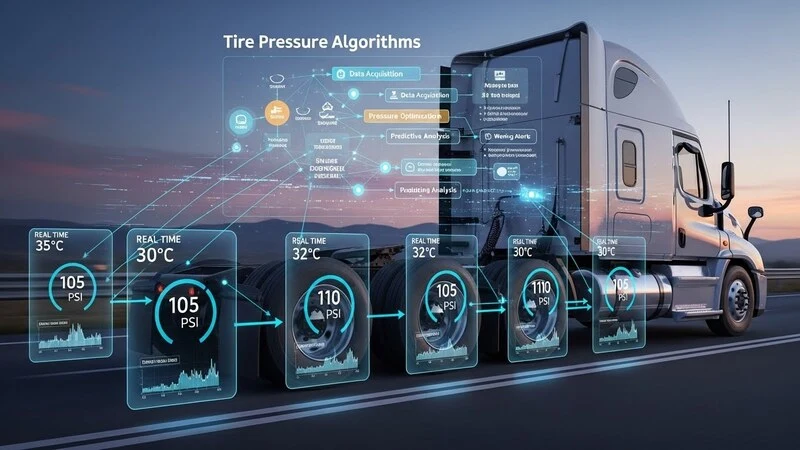 tire pressure algorithms on 18-wheelers