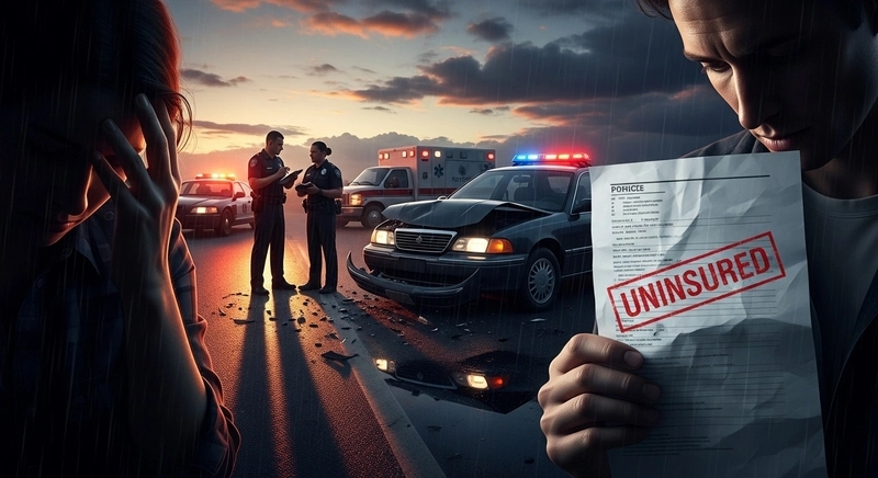 at-fault driver lacks auto insurance