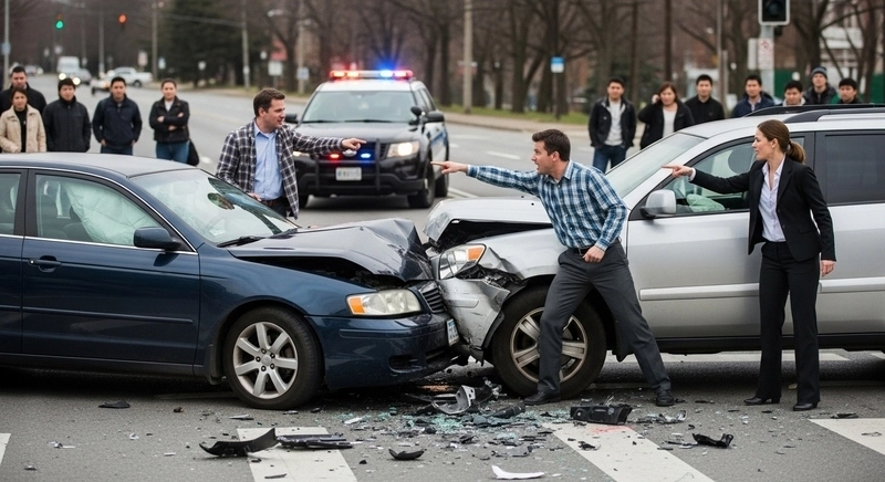 Drivers Share Blame for an Accident