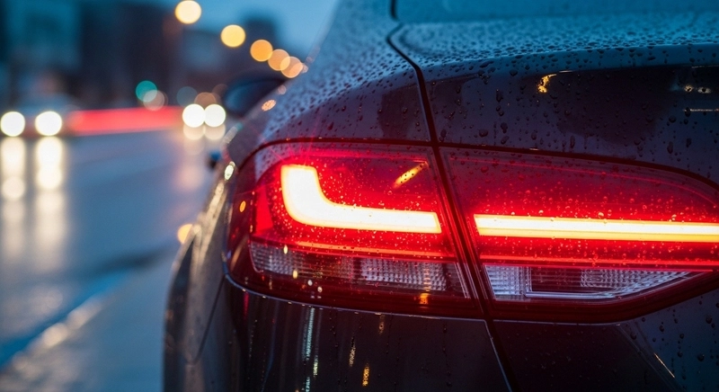 brake light on