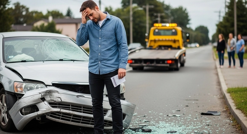 driver after a car accident