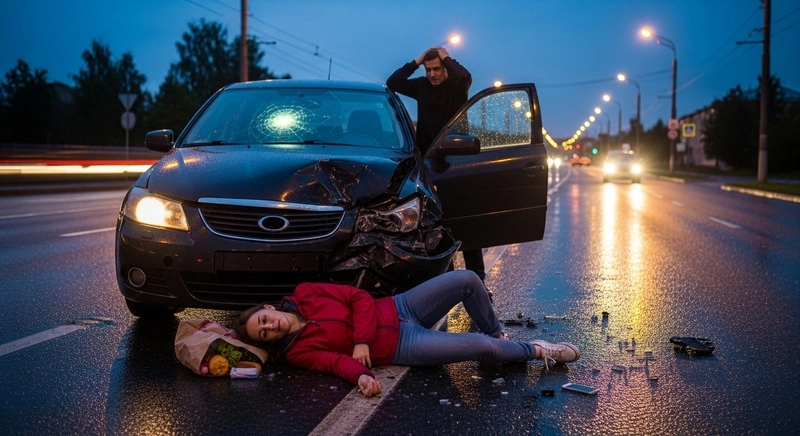 pedestrian-car accident
