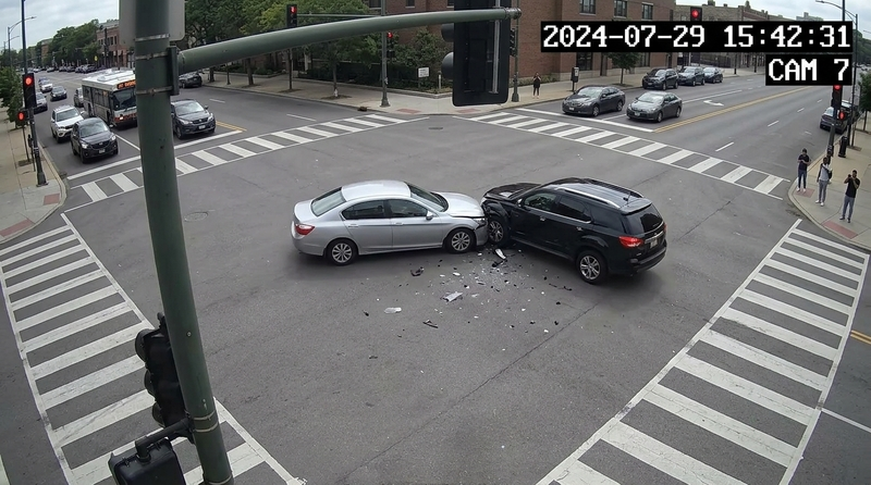 camera Footage in intersection accident claims