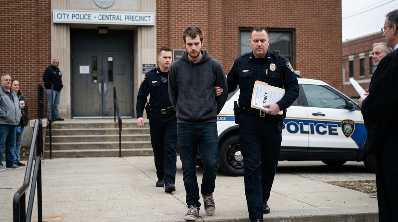 charged with theft