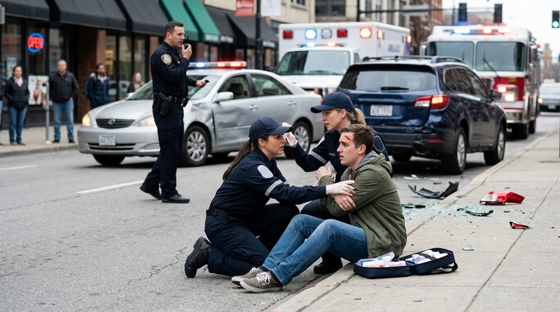 Injured in an accident