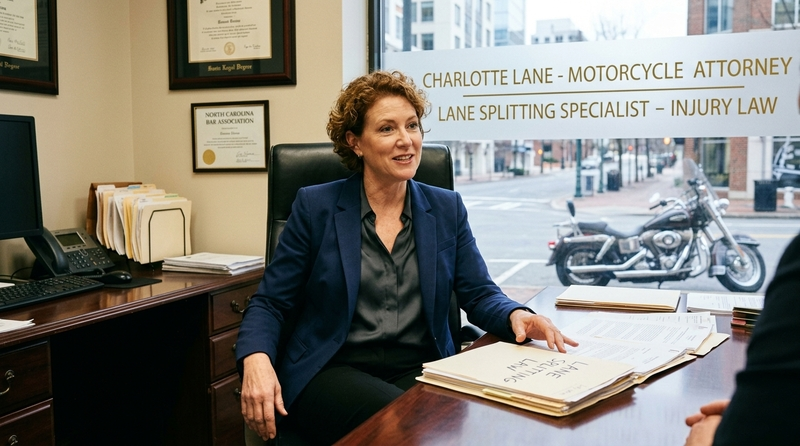 charlotte lane splitting motorcycle attorney